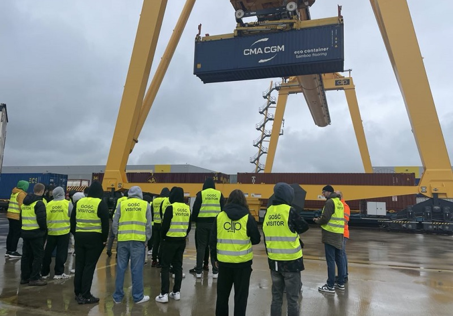 Logistyka w praktyce – wizyta uczniów w terminalu intermodalnym CLIP Group S.A.